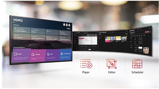 Профессиональный дисплей LG серии UH5E - легкое управление контентом
