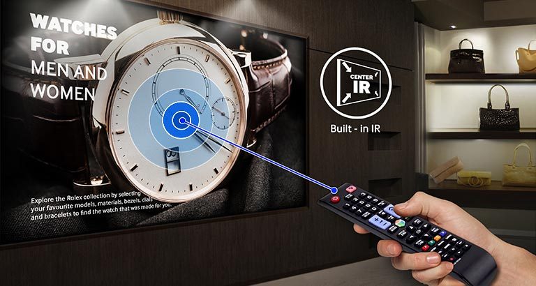 Профессиональный дисплей Samsung серии PHF-P - управление нескольким дисплеями одним пультом