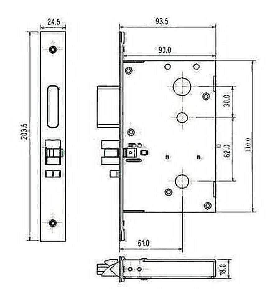 Новый врезной механизм для HSU-9902-S 