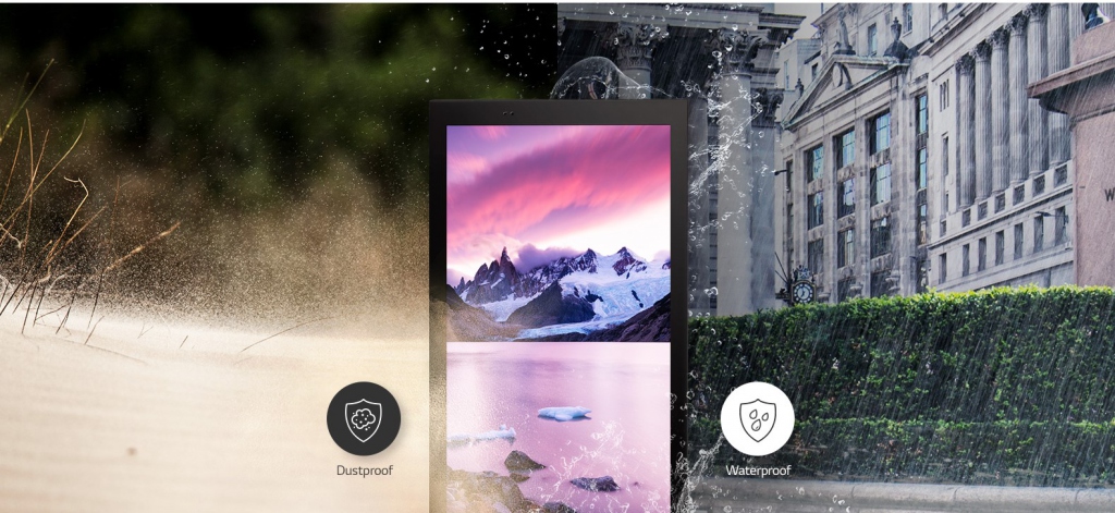 Уличный дисплей LG серии XE3C - защита класса IP56
