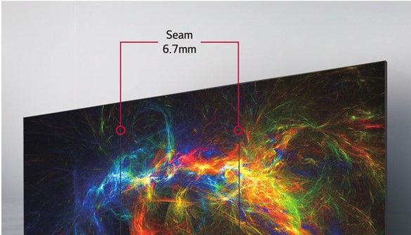 Видеостенный бесшовный OLED дисплей LG серии EV5E - минимально возможный шов