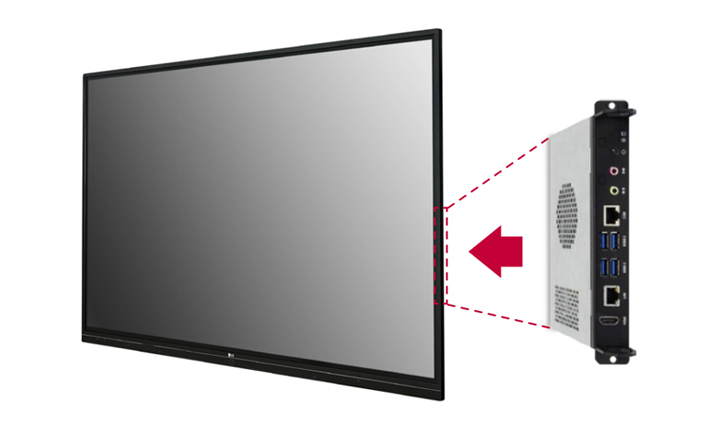 Интерактивная доска LG серии TR3BF - слот OPS
