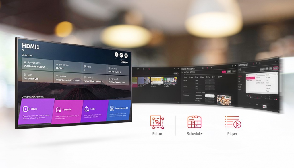 Профессиональный дисплей LG серии SM5KE - простое создание контента