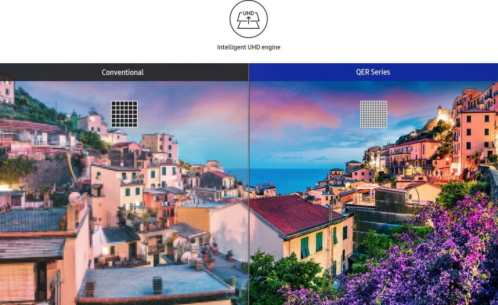 Профессиональный дисплей Samsung серии QET - UHD upscaling