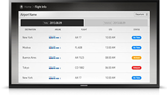 Lync Sinc табло аэропорта