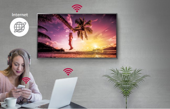 Профессиональный дисплей LG серии UL3G - работа в качестве точки доступа Wi-Fi