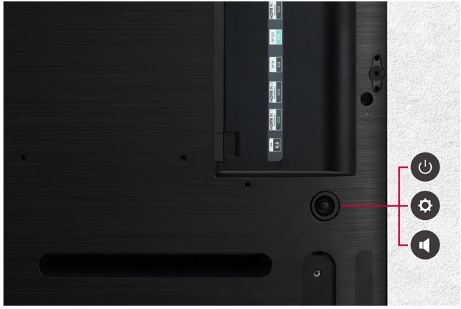 Профессиональный дисплей LG серии UH5F - доступность органов управления