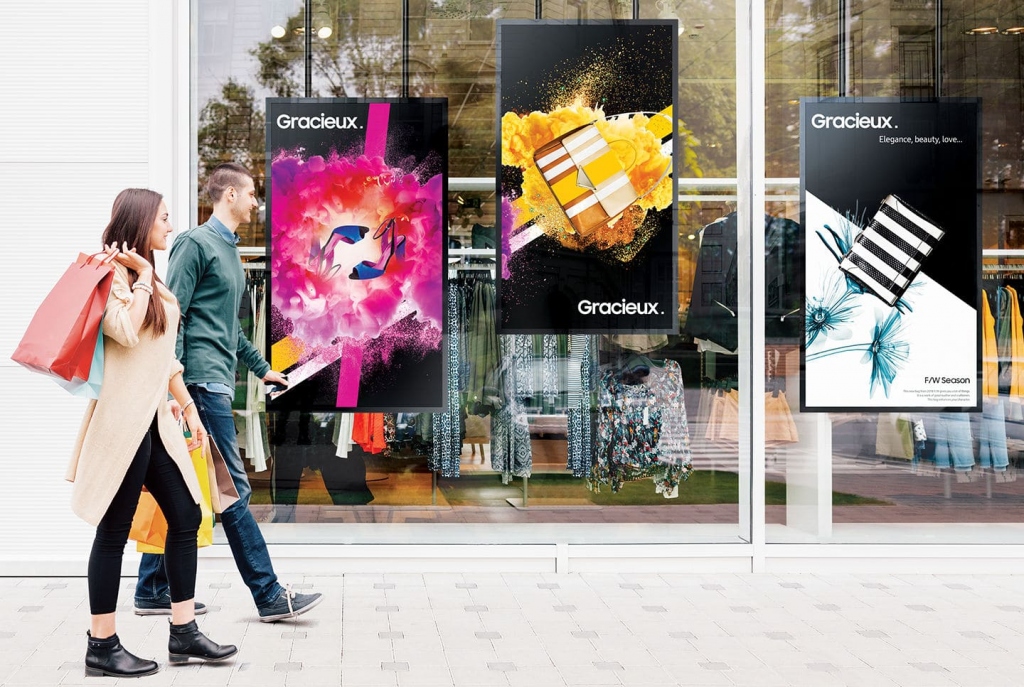 Профессиональный дисплей Samsung серии OMN - дисплей для витринной установки