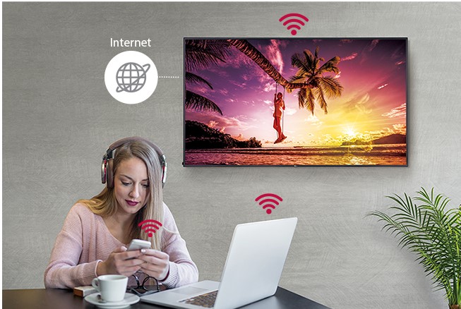 Профессиональный дисплей LG серии UH5E - работа в качестве точки доступа Wi-Fi