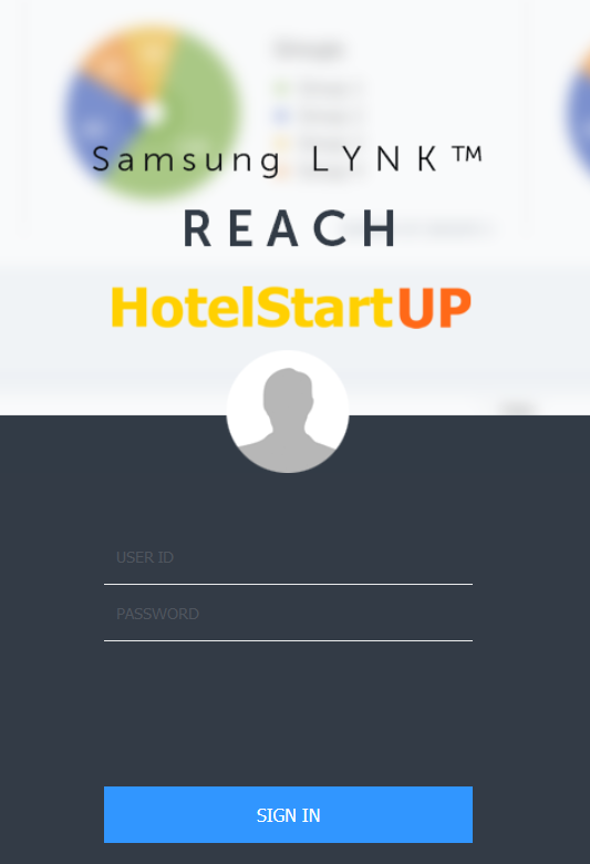 Страница входа на демо-сервер Samsung LYNK REACH 4 Страница входа на демо-сервер Samsung LYNK REACH 4