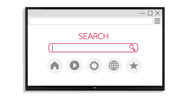 Интерактивная доска LG серии TR3BF - встроенный web браузер