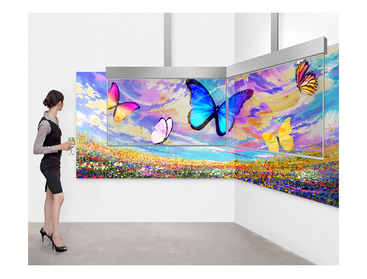 Прозрачный OLED дисплей LG серии EW5F - непревзойденное качество изображения