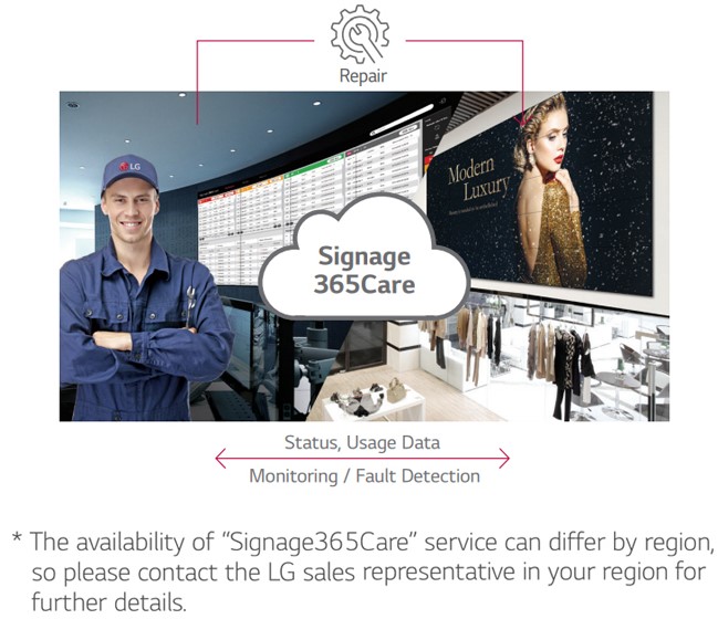 Видеостенный дисплей LG серии VM5E - расширенная гарантия LG
