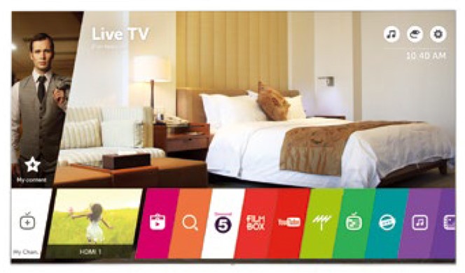 Интуитивно понятное меню LG webOS 3.0