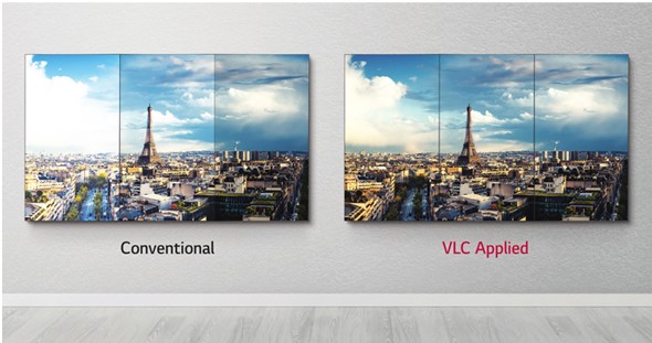 Видеостенный бесшовный OLED дисплей LG серии EV5E - технология выравнивания цвета в видеостене